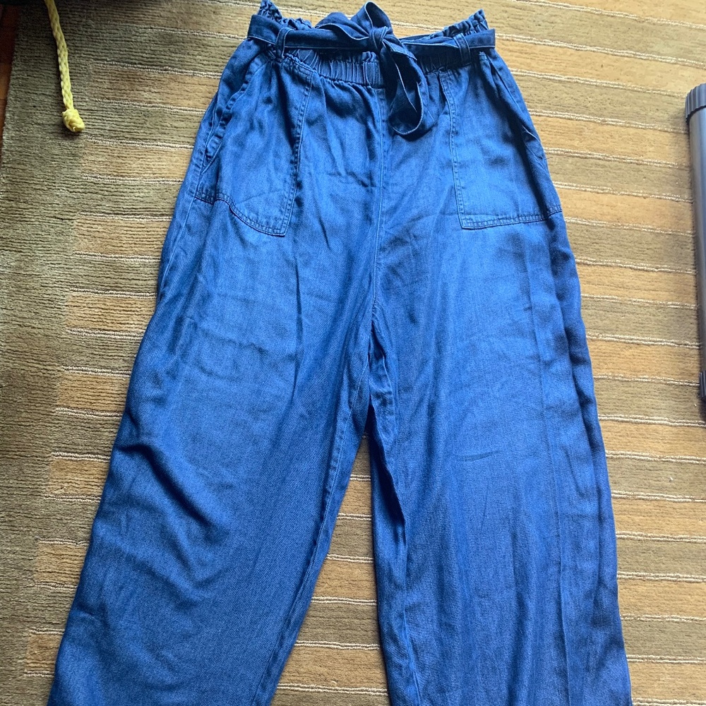 Comfy and Wide-Leg Denim Pants